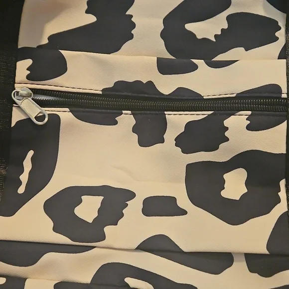 Black and White Animal Print Duffel Bag - Picture 5 of 9